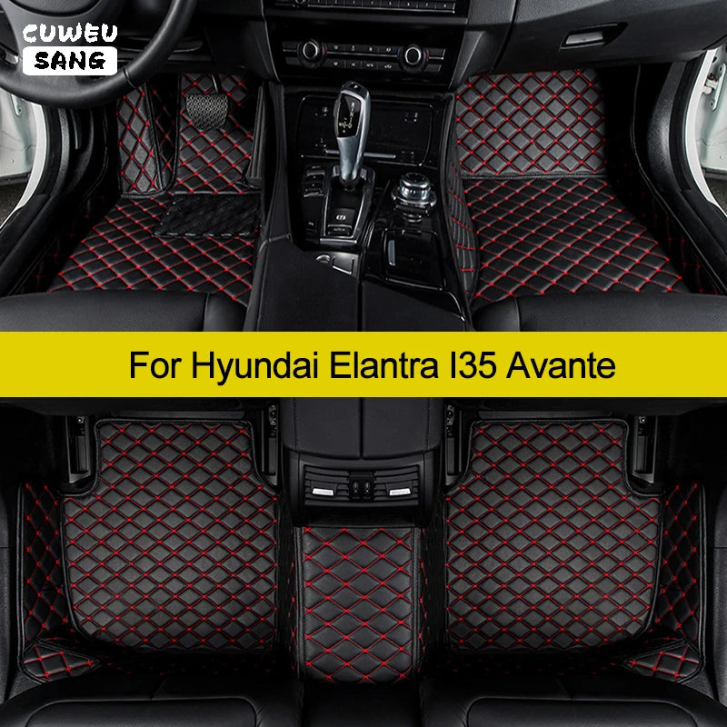 CUWEUSANG Custom Car Floor Mats For Hyundai Elantra I35 Avante Auto Carpets Foot Coche Acc | AUTOKITSHOP