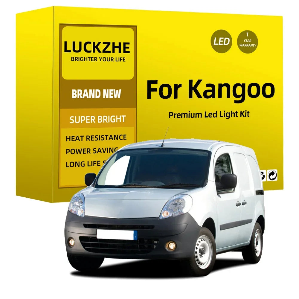 11-Piece LED Interior Light Kit for Renault Kangoo - Canbus Error-Free Bulbs | AUTOKITSHOP