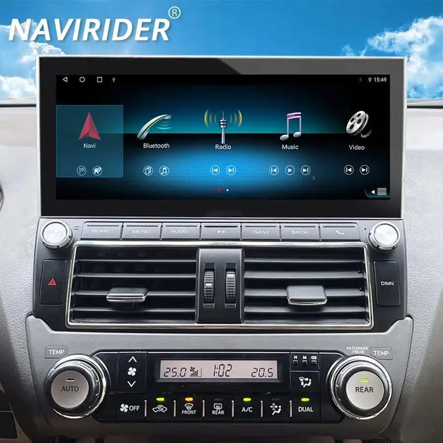 12.3inch Android 14 Touch Screen For Toyota Land Cruiser Prado 150 LC150 2014-2017 Car Rad
