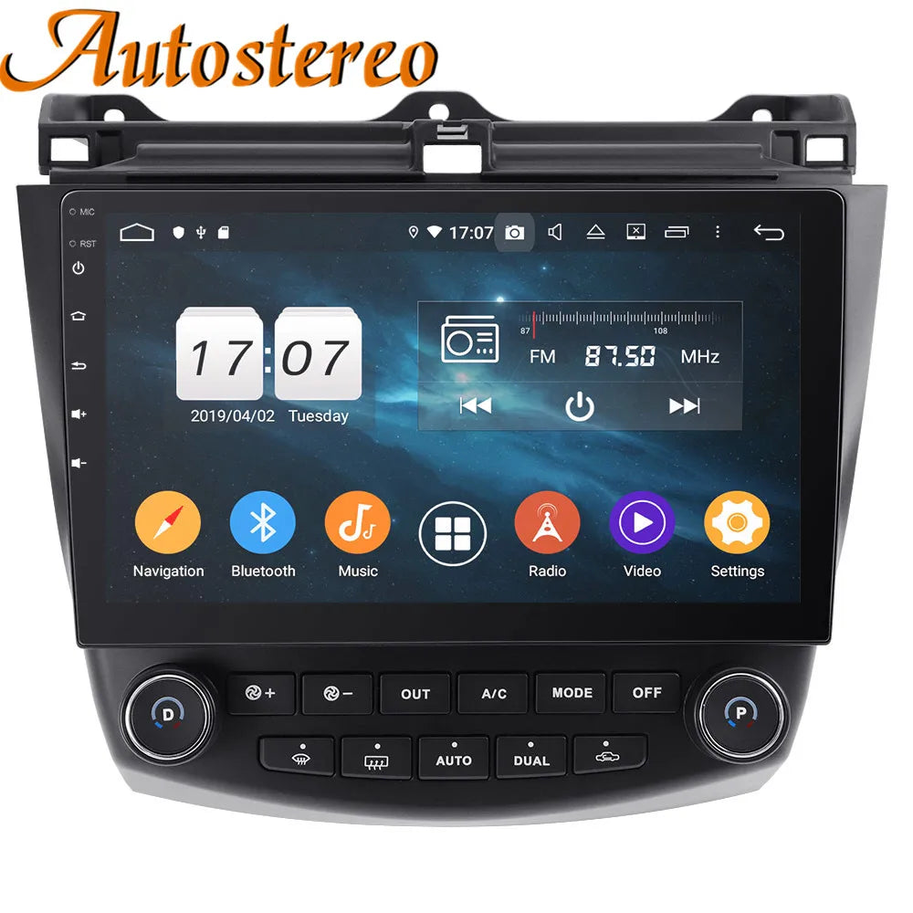 Android 14 Carplay For Honda Accord 7 2003-2007 Car Radio Auto GPS Navigation Multimedia P