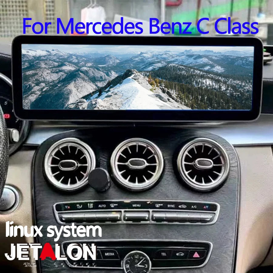 14.9 Inch Carplay Android Touch Screen for Mercedes-Benz C Class GLC 2015-2018 NTG5.0 Andr