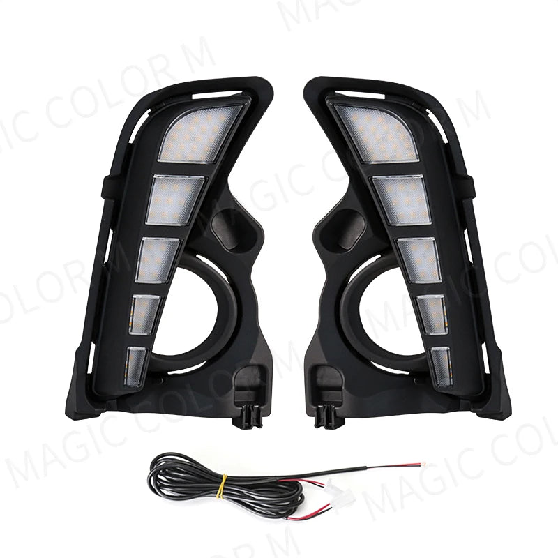 LED Daytime Running Light For Toyota Highlander 2017 2018 2019 DRL Front Bumper Daylights  | AUTOKITSHOP