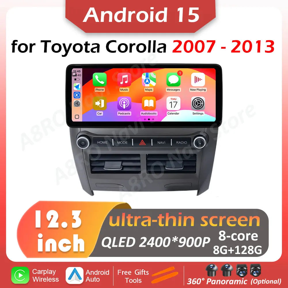 12.3 inch for Toyota Corolla 2007 2008 2009 2010 - 2013 Car Video Multimedia Player Ultra- | AUTOKITSHOP