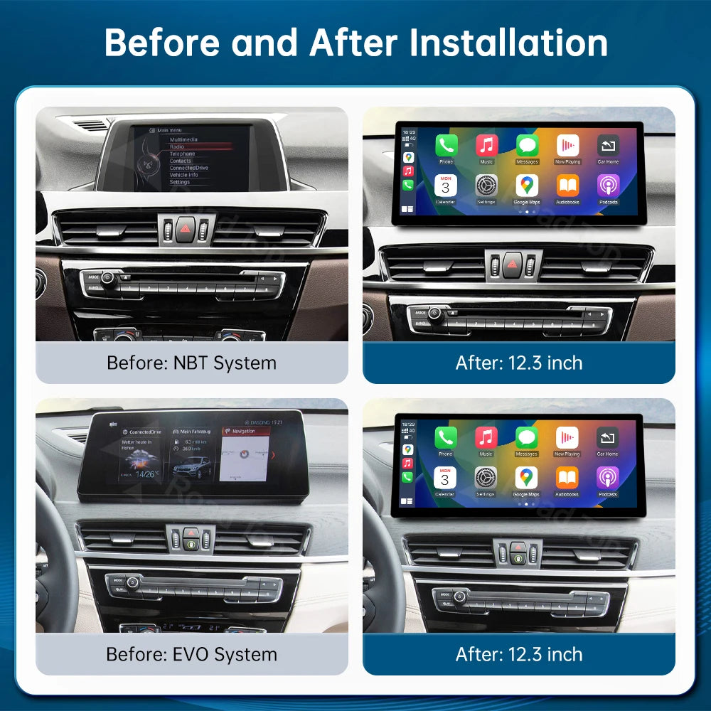 12.3'' Linux Touch Screen Car Radio Multimedia Displsy For BMW X1 F48 2015-2022 NBT EVO Wi | AUTOKITSHOP