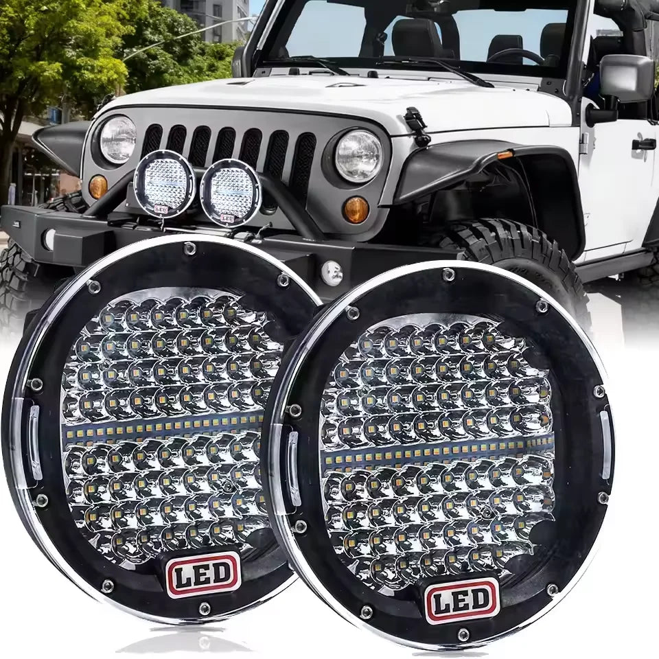 7Inch Super Bright Daytime Running Light 300W Double Color Driving Lamp for Jeep Offroad B