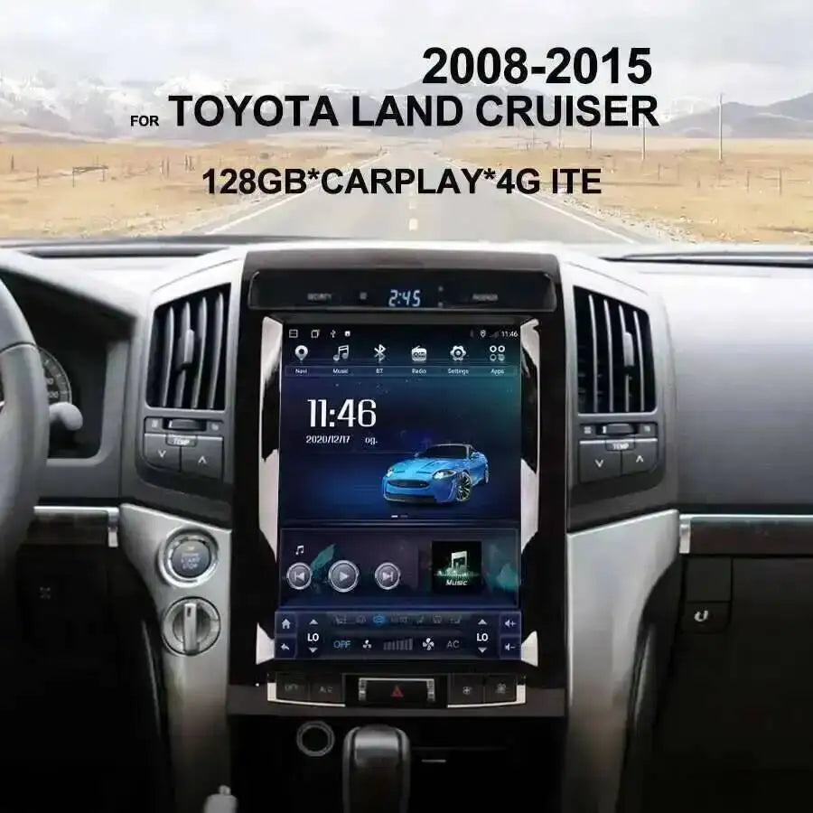8+256GB GPS DSP Navi AHD 12.1inch Screen For TOYOTA LAND CRUISER LC200 2008-2015 Android 1