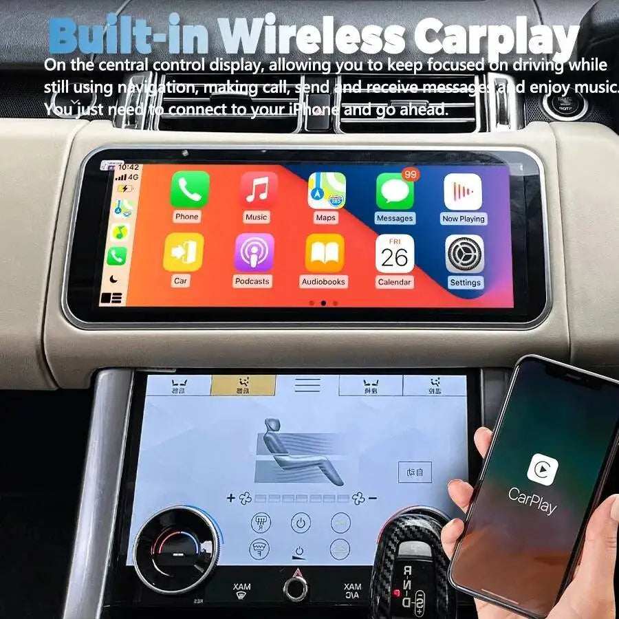 S 12.3" Stereo GPS Navigation For Land Rover Sport L494 Vogue L405 2013-2017 Android 15 Ca | AUTOKITSHOP