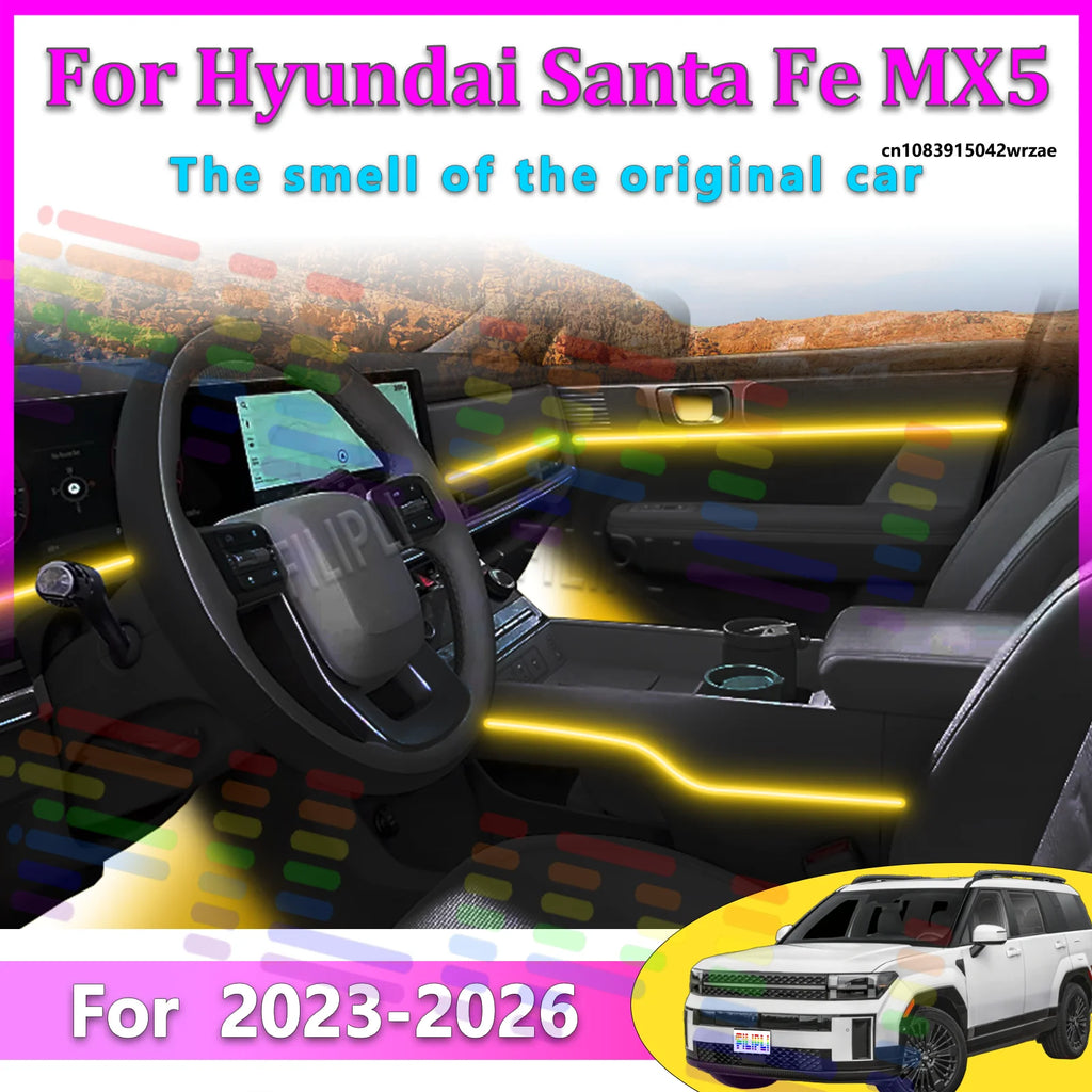 64 RGB - Neon Strip - for Hyundai MX5 - App Control - Car Interior Lighting | AUTOKITSHOP