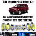 10-Piece LED Interior Light Kit for Jeep Patriot 2007- 2013 - Canbus Dome Map Door Trunk Bulbs | AUTOKITSHOP