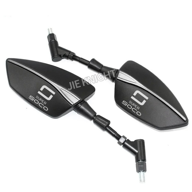 For Super Soco TC TCmax TS TSx High Quality Motorcycle Rearview Side Mirrors Universal 8MM 10MM  - Automotive LED Light