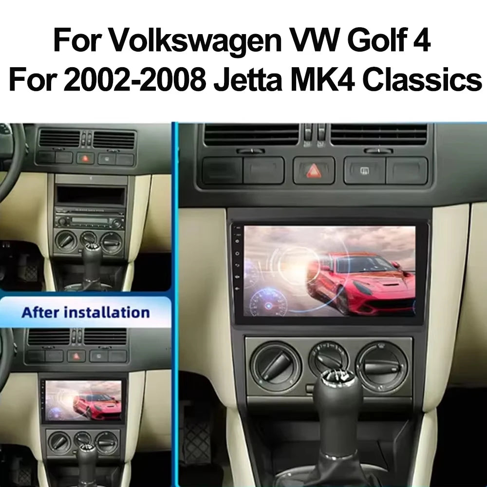 Android 16 For Volkswagen Vw Golf 4 Iv Lhd 2002-2008 Jetta Mk4 Classics 5g Wifi Video Ster | AUTOKITSHOP
