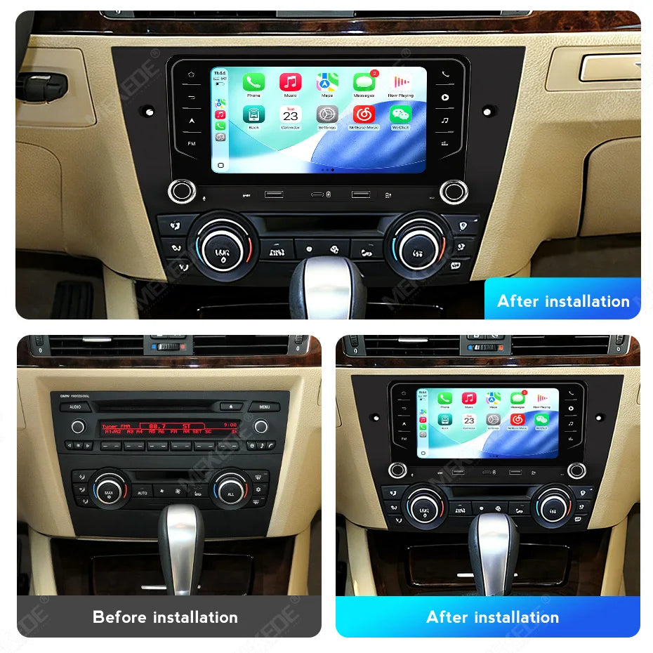 7" IPS Screen Android Car Radio For BMW E90 E91 E92 E93 2006-2012 Multimedia Player GPS Na