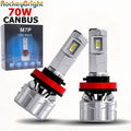 Super Bright M7P H7 LED Headlight 10000LM 12V-24V Mini Size Built-in Decoder H11 9005 HB3