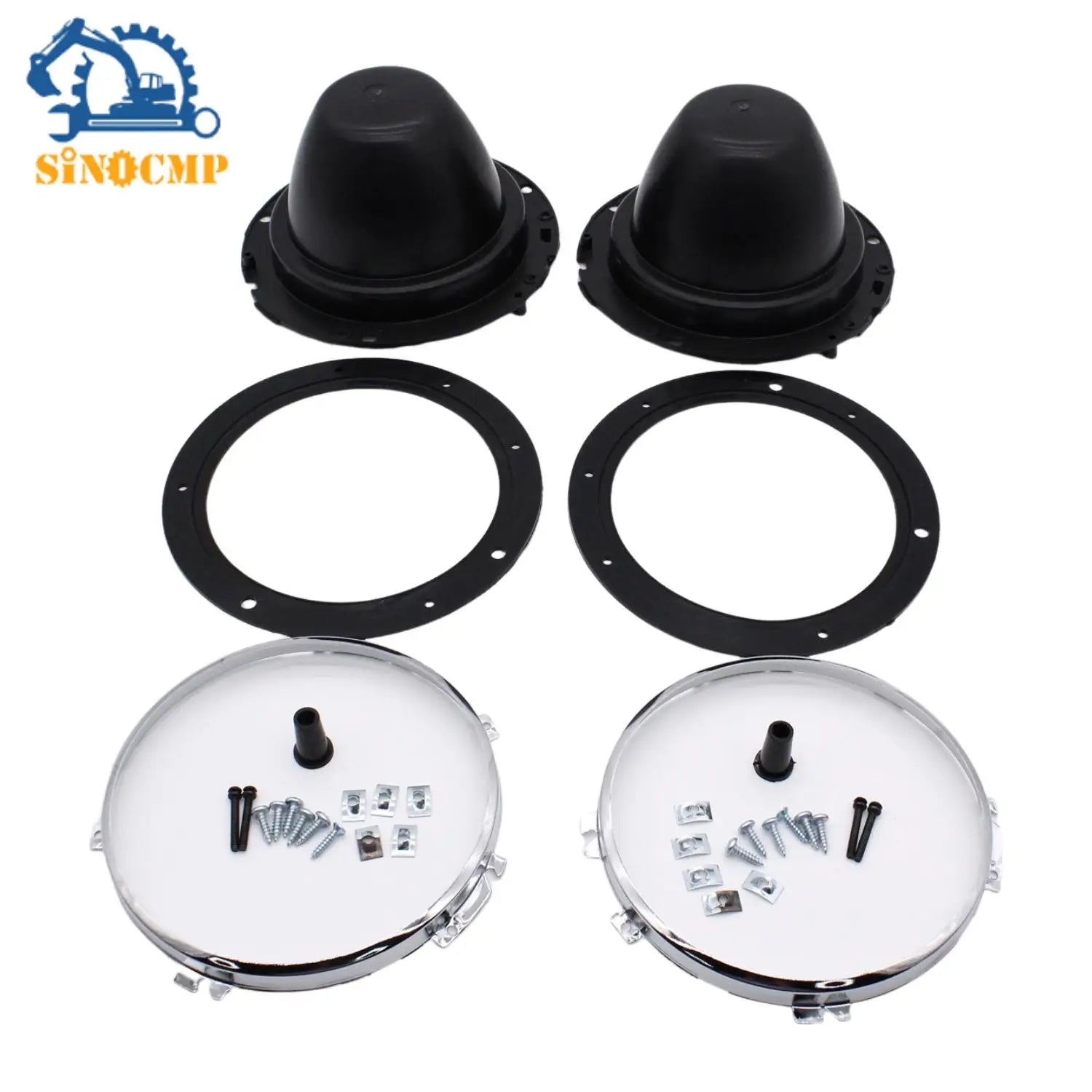 7 Inch Headlight Shade Lamp Covers SI-AT26259 For Austin Mini 1959-1991 Plastic Head Lamp