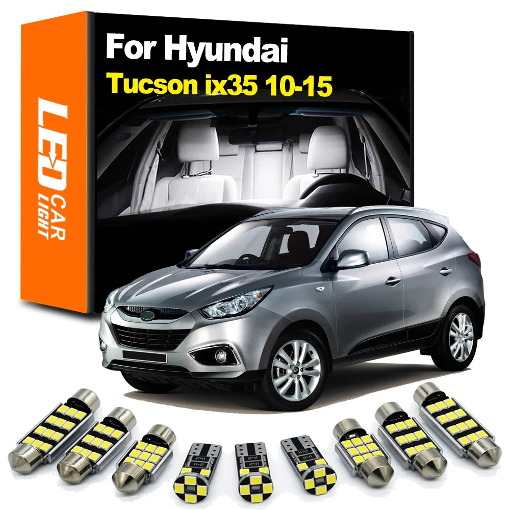 LED Interior Light Kit for Hyundai Tucson ix35 JM LM TL 2004- 2017 - Canbus Dome Map Door Trunk Bulbs | AUTOKITSHOP