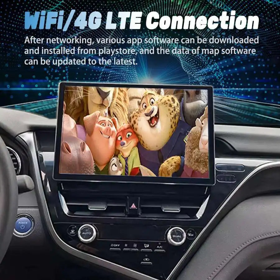 13.3" 2K Screen Android Car Radio For TOYOTA Camry 2021 2022 Hybrid JBL Stereo Multimedia
