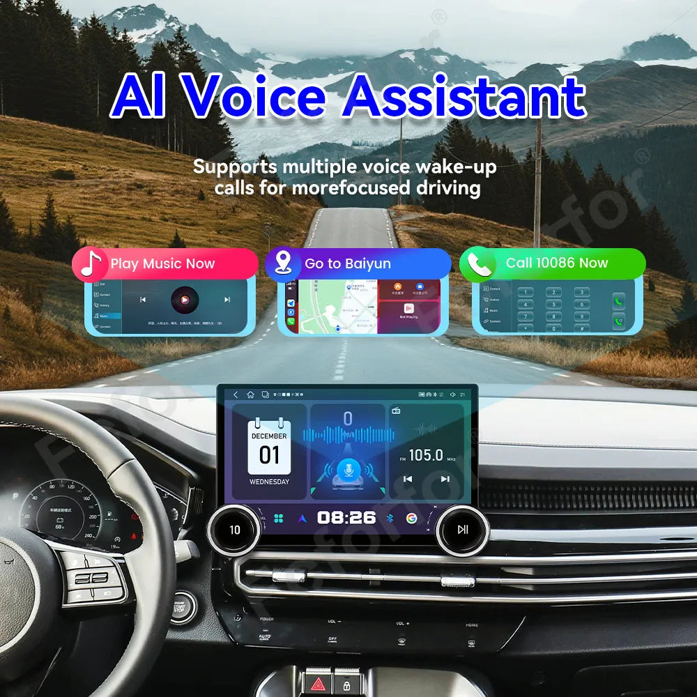 11.5 Inch Ultra Large HD Touch Display Android 15 Car Radio GPS Navigation Multimedia Head