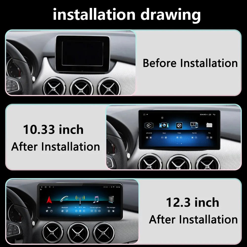 Right Hand Drvie Android16 For Mercedes Benz B-Class W246 W245 2012-2019 Car Radio Multime