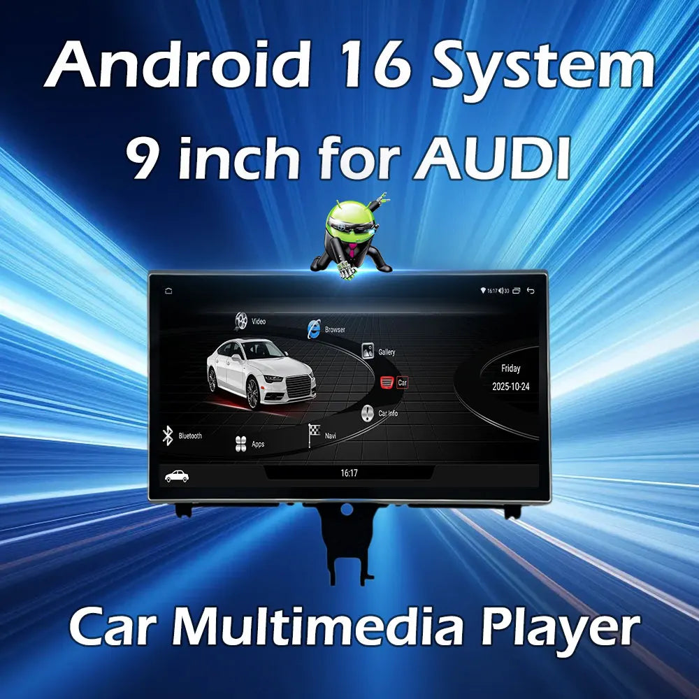 Android 16 for Audi A6 A7 C7 RS6 RS7 S6 2012 - 2018 Car Radio Video Player IPS HD Touch Sc | AUTOKITSHOP
