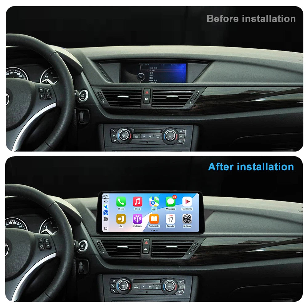 12.3' 2400*900P Ultra-thin Android 14 Wireless Carplay for BMW X1 E84 2010 - 2015 GPS 4G W