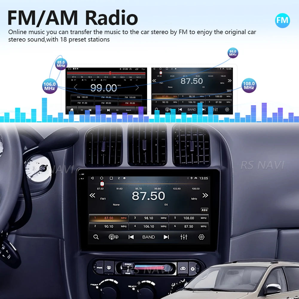 Plug and Play Android 16 Carplay Car Radio For Chrysler Grand Voyager RS 2000-2012 For Dod
