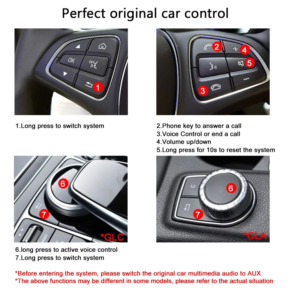 Wireless Carplay Module For Mercedes C/GLC/S Class W205 W253 NTG5.0 System support Android