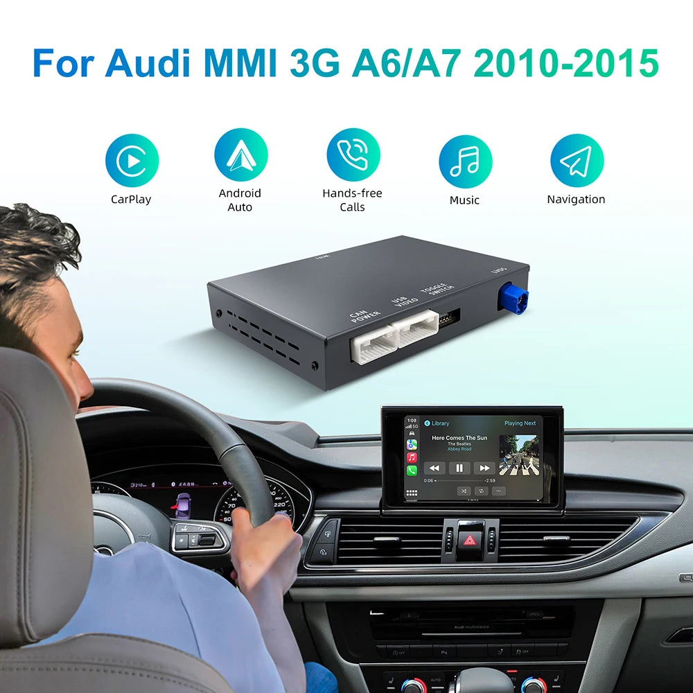 ANYFAR Wireless CarPlay For Audi A6 A7 2010-2015 Android Auto Mirror Link AirPlay Reverse  | AUTOKITSHOP
