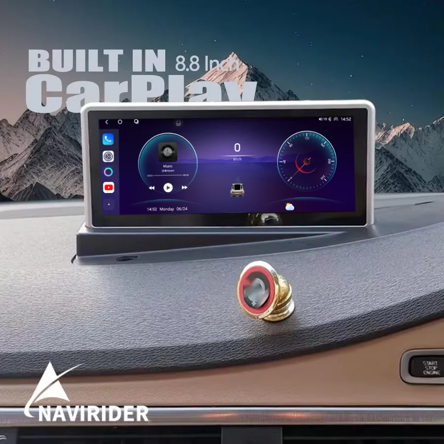 8.8" Navirider Android 15 Car Multimedia Video Player For Volvo S80 S80L V70 2006 - 2010 C