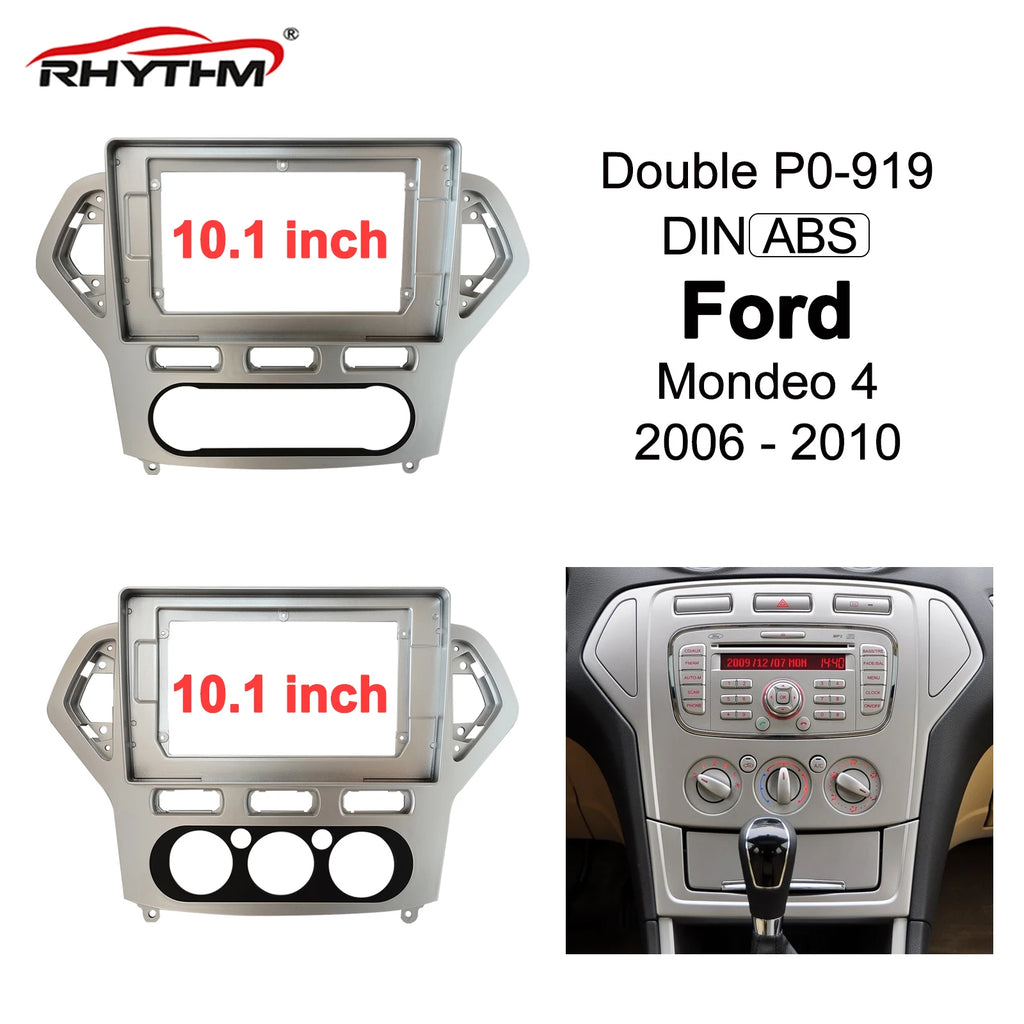 Car Fascia Trim Kit For Ford Mondeo 4 2006 2007 2008 2009 2010 Double Din Car Radio DVD Fr | AUTOKITSHOP