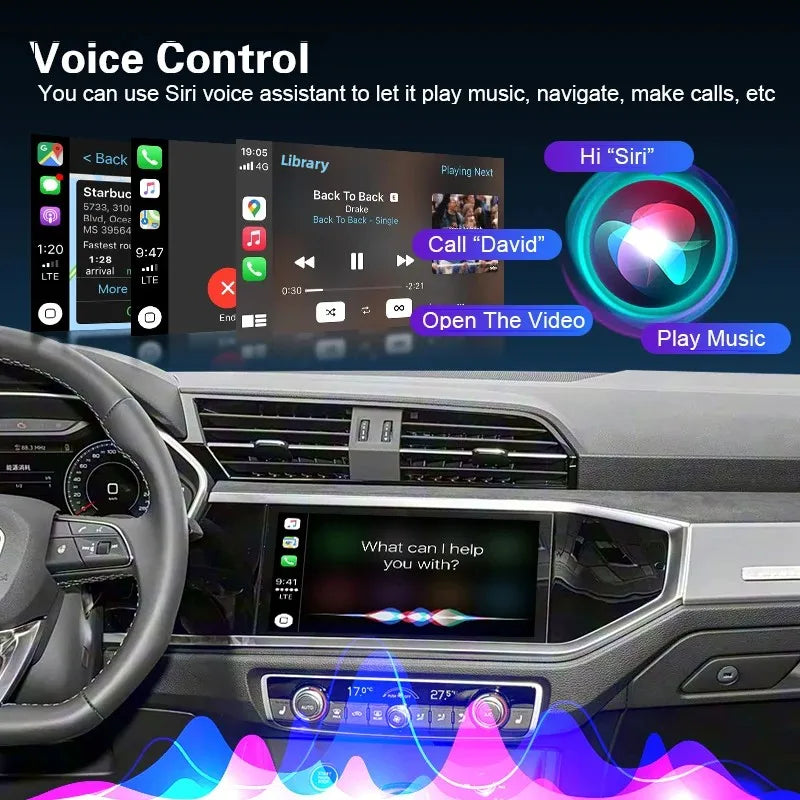 Newest Wireless CarPlay Box For Audi A1 Q3 MIB3 2019-2025 Car Play Android Auto Mirror Nav
