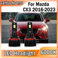 6000K LED Headlight High Beam Day Driving Running Light Bulbs 100W 28000LM For Mazda CX3 2