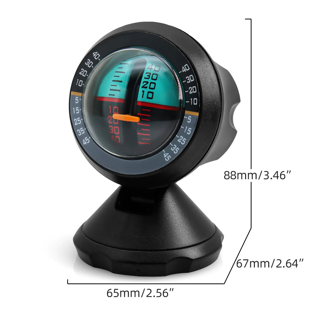 AD Multifunction Angle Slope Level Bubble Meter Finder Tool Gradient Balancer Car Vehicle Inclin - Automotive LED Light