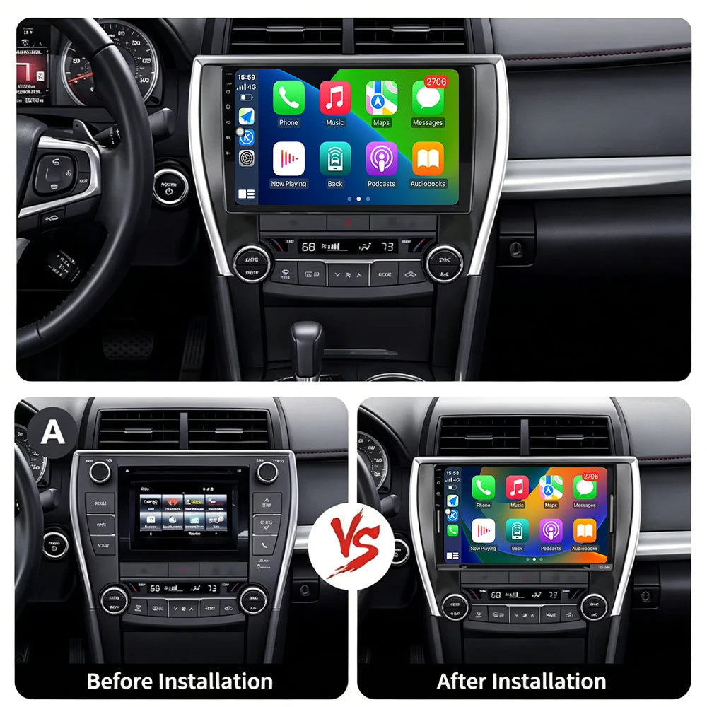 Android Auto Carplay For Toyota Camry 2015-2017 Car Radio Multimedia Video Player WiFi GPS
