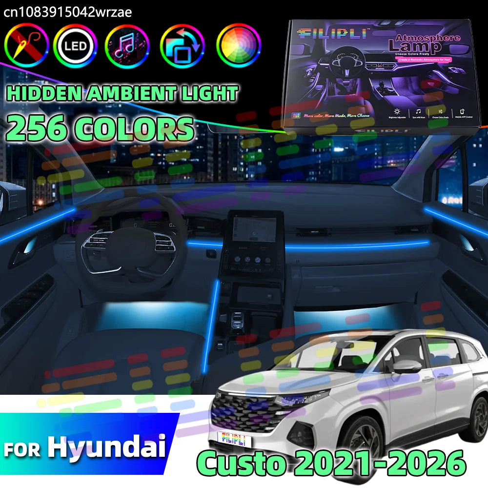 64 RGB - Ambient Light - for Hyundai 2021-2026 - Car Interior Lighting | AUTOKITSHOP