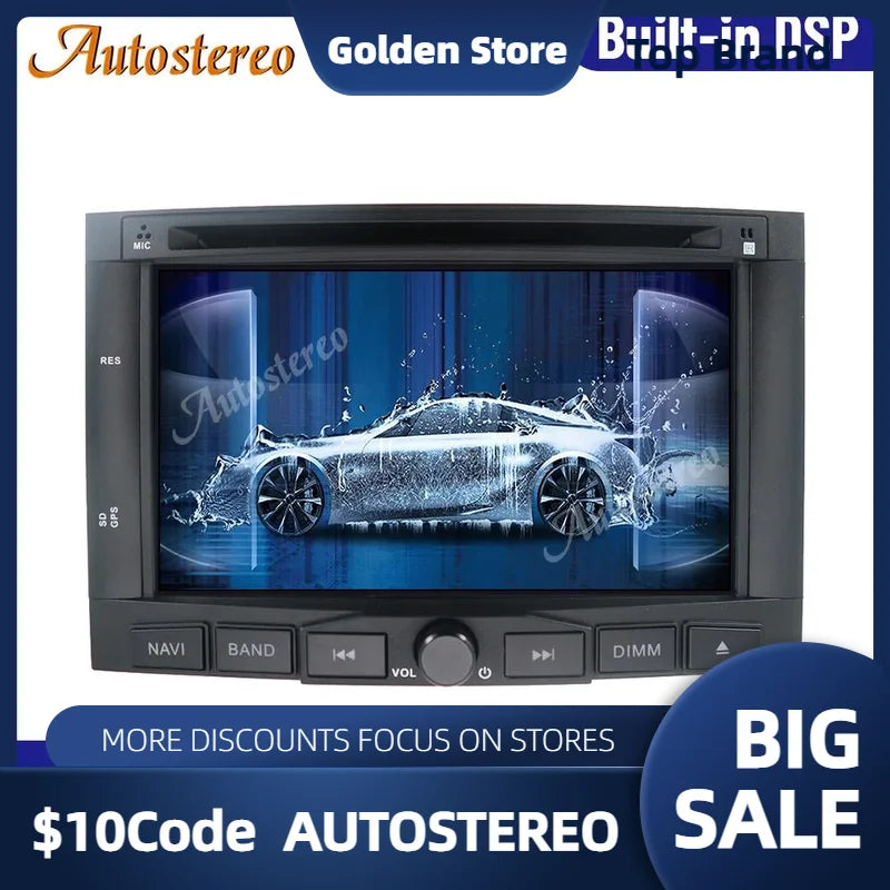 Android 13 Carplay Car Multimedia Player GPS Navigation for Citroen Berlingo 2009-2019 Aut