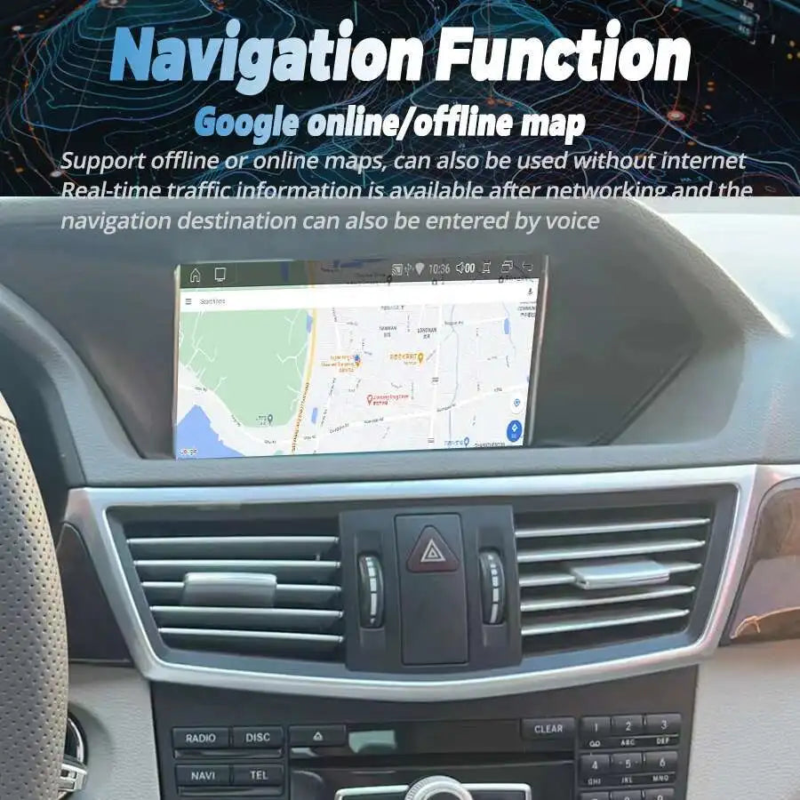 8.8inch Android Screen For Mercedes Benz E Class W207 W212 CarPlay Multimedia Video Player