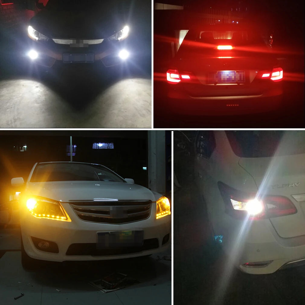 1156 BA15S P21W BAU15S PY21W LED 1157 P21/5W BAY15D BA15D LED Car Tail Bulb Brake Lights R