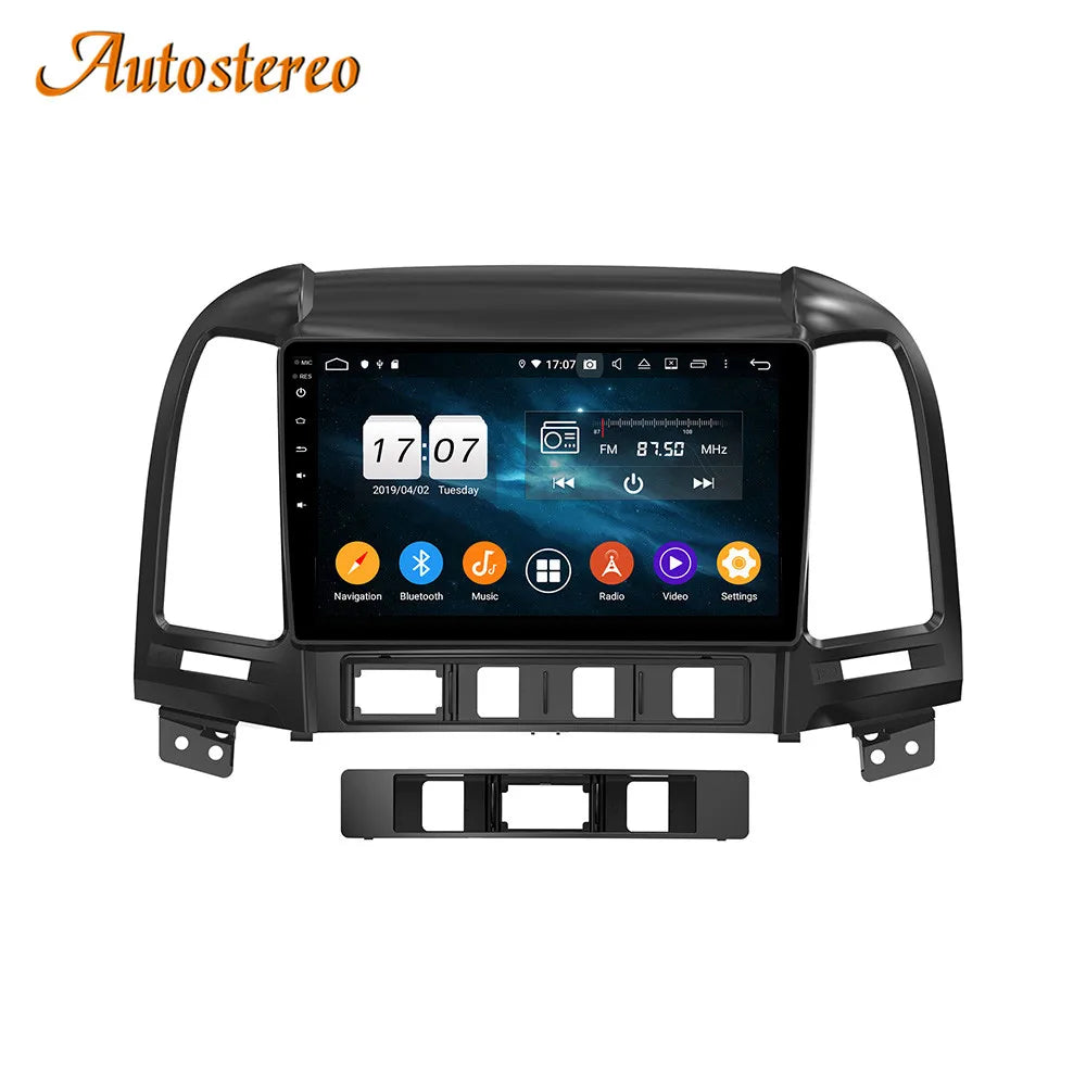 Carplay Android 14 Car Multimedia Player GPS Navigation for Hyundai Sante Fe 2006-2012 Car