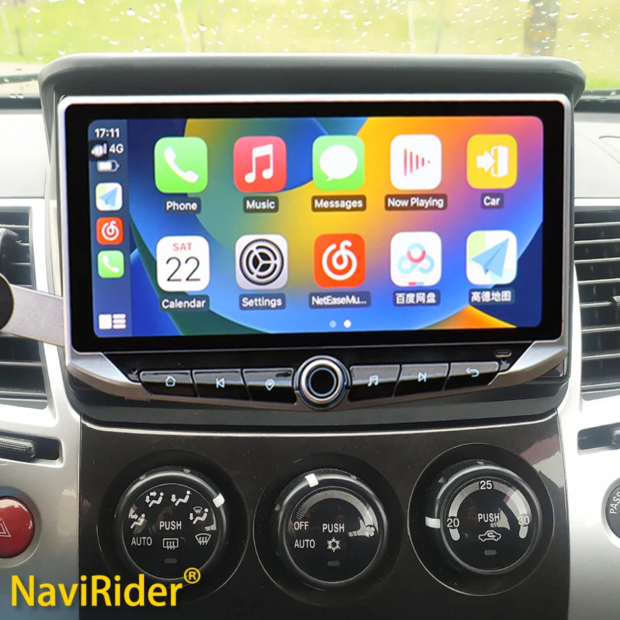 10.88inch Android 14 Screen For Mitsubishi Pajero Sport L200 Triton 2008 2016 GPS Carplay