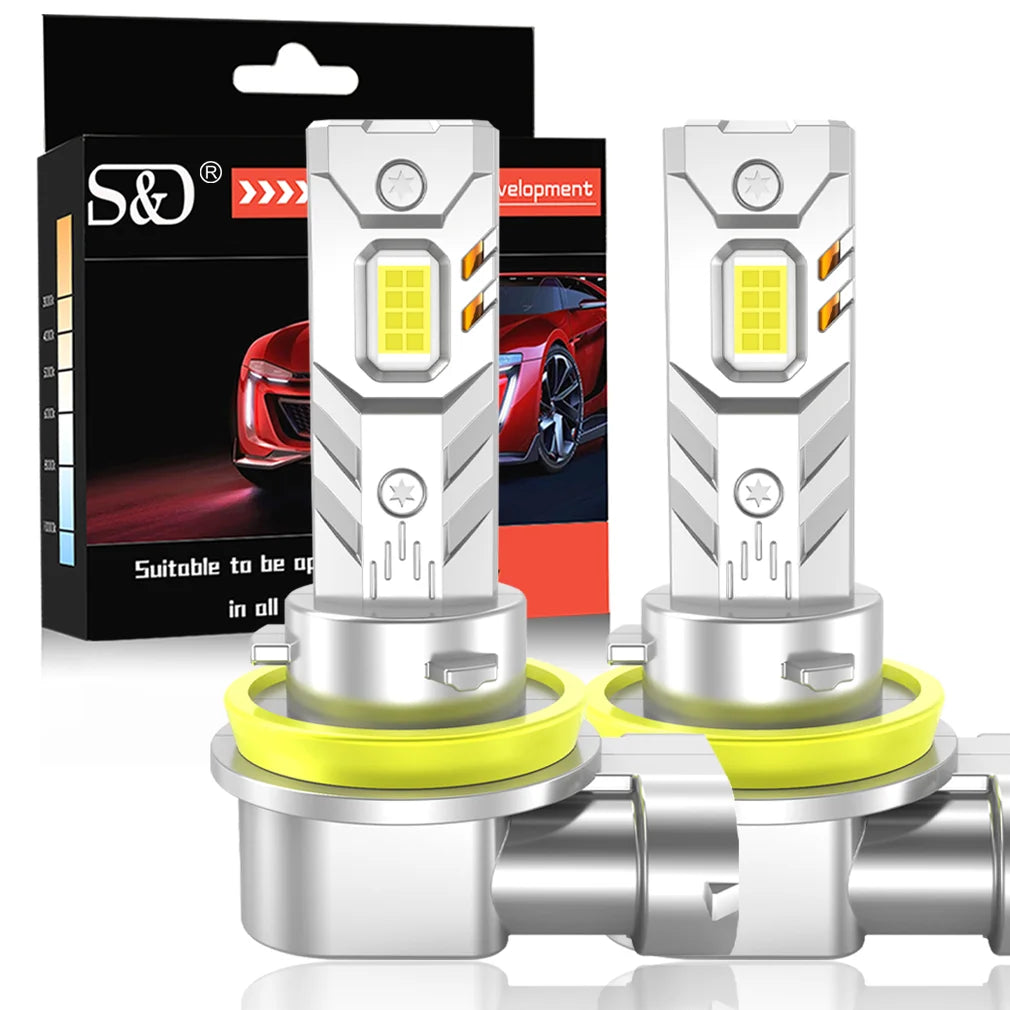 H11 H7 LED Headlight Canbus 9005 HB3 9006 HB4 Car Light Bulbs 20000LM 6500K H8 H9 Turbo Au