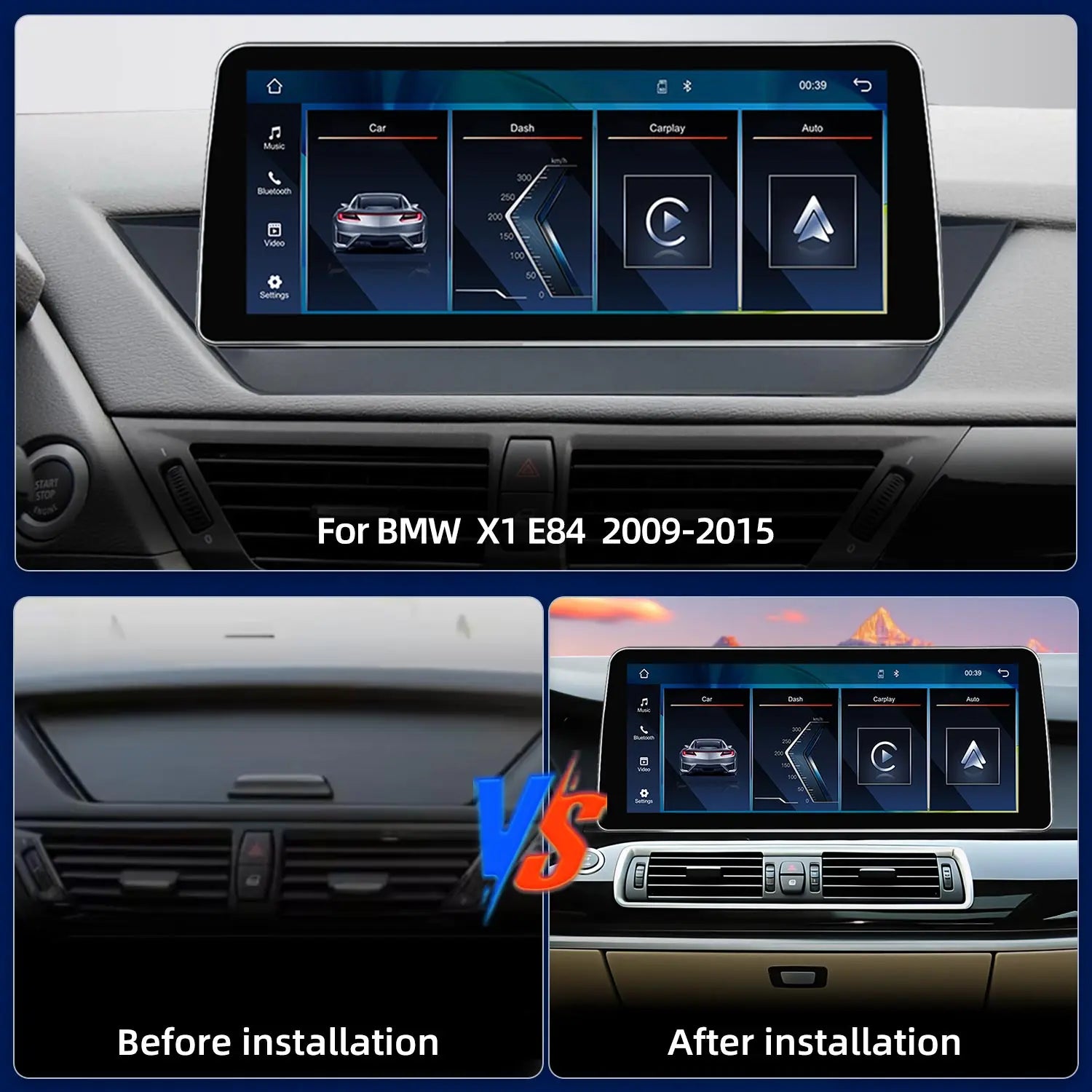 LED Interior Light Kit for BMW E84 X1 - Canbus Error-Free Interior Bulbs