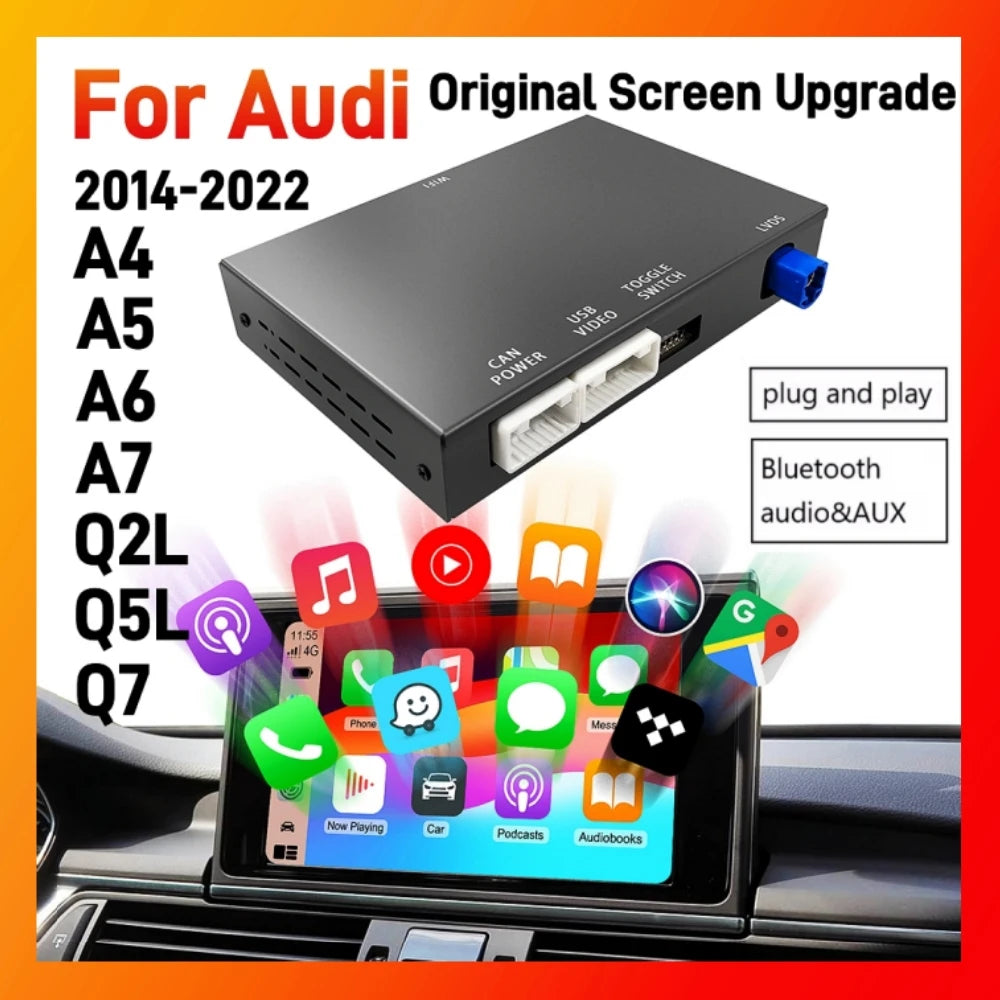 ANYFAR For Audi A3 A4 A5 A6 A7 Q2 Q5L Q7 MIB Wireless Carplay Android Auto Interface Box C | AUTOKITSHOP