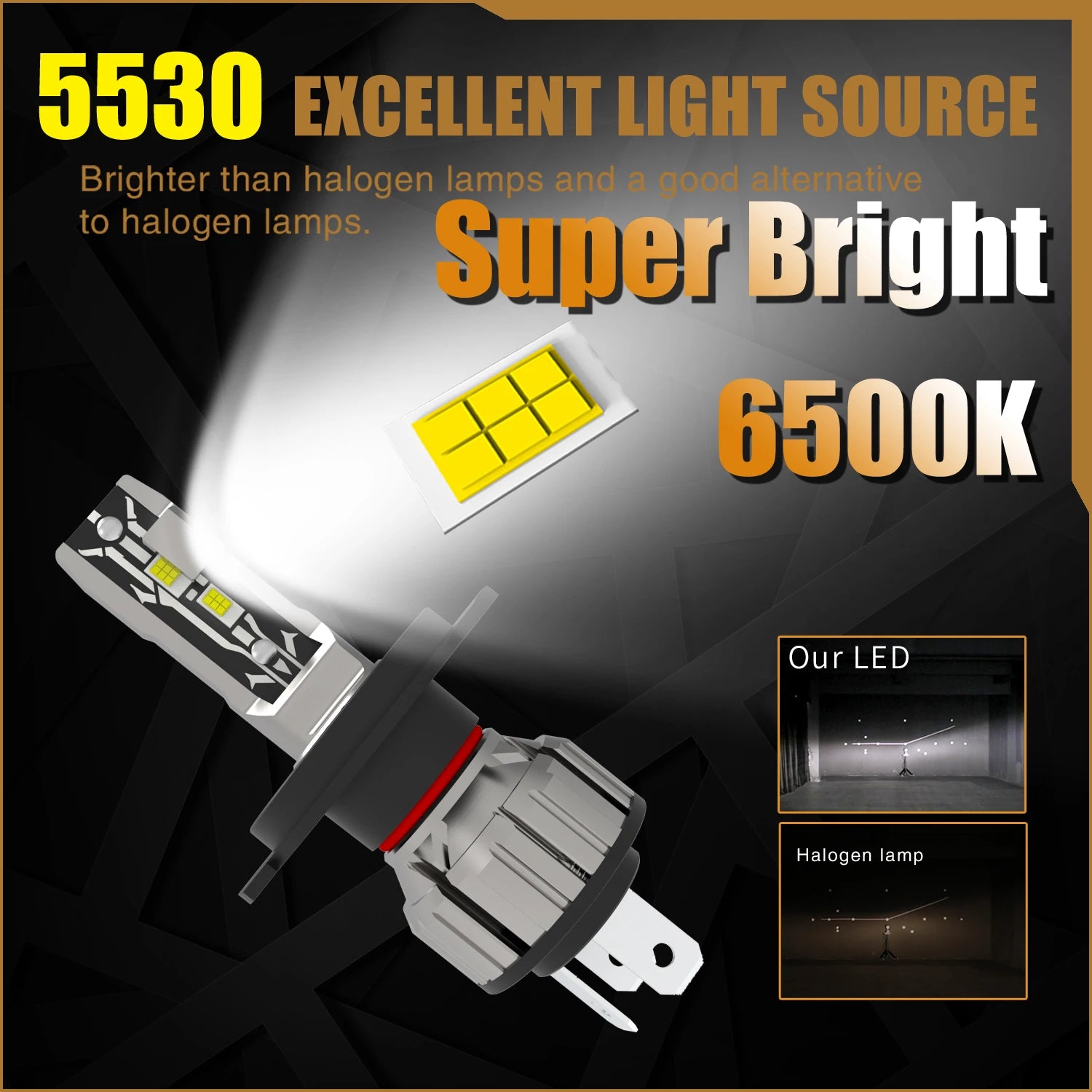 H4 Led Headlight Canbus No Error HB2 9003 Car Bulb High Power White Light Diode Lamp 12v 5