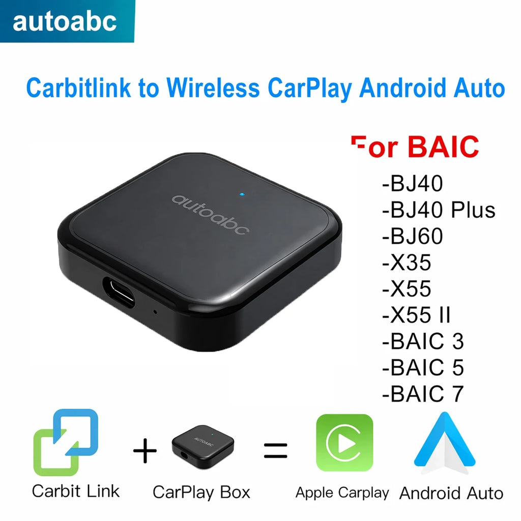 Carbitlink to Wireless CarPlay Car Navigation Smart Car Carbit link For Baic X55 Geely Jet | AUTOKITSHOP