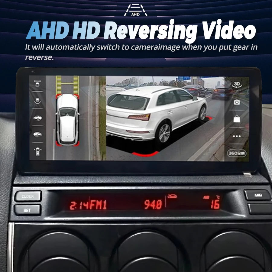 Multimedia Player Android 14 Player 12.3'' IPS QLED Screen Car radio Music Stereo For Mazd | AUTOKITSHOP