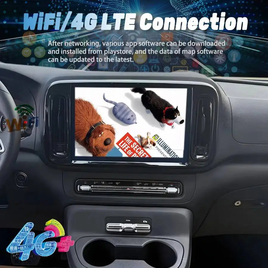 13inch For Mercedes Benz Vito 116 W447 2024 Car Multimedia Video Player Stereo GPS Screen