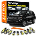 LED Bulb Interior Dome Map Light Kit For Jeep Compass 2007 2008- 2018 2019 2020  for Jeep 2008-2018 - Canbus LED Car Lig