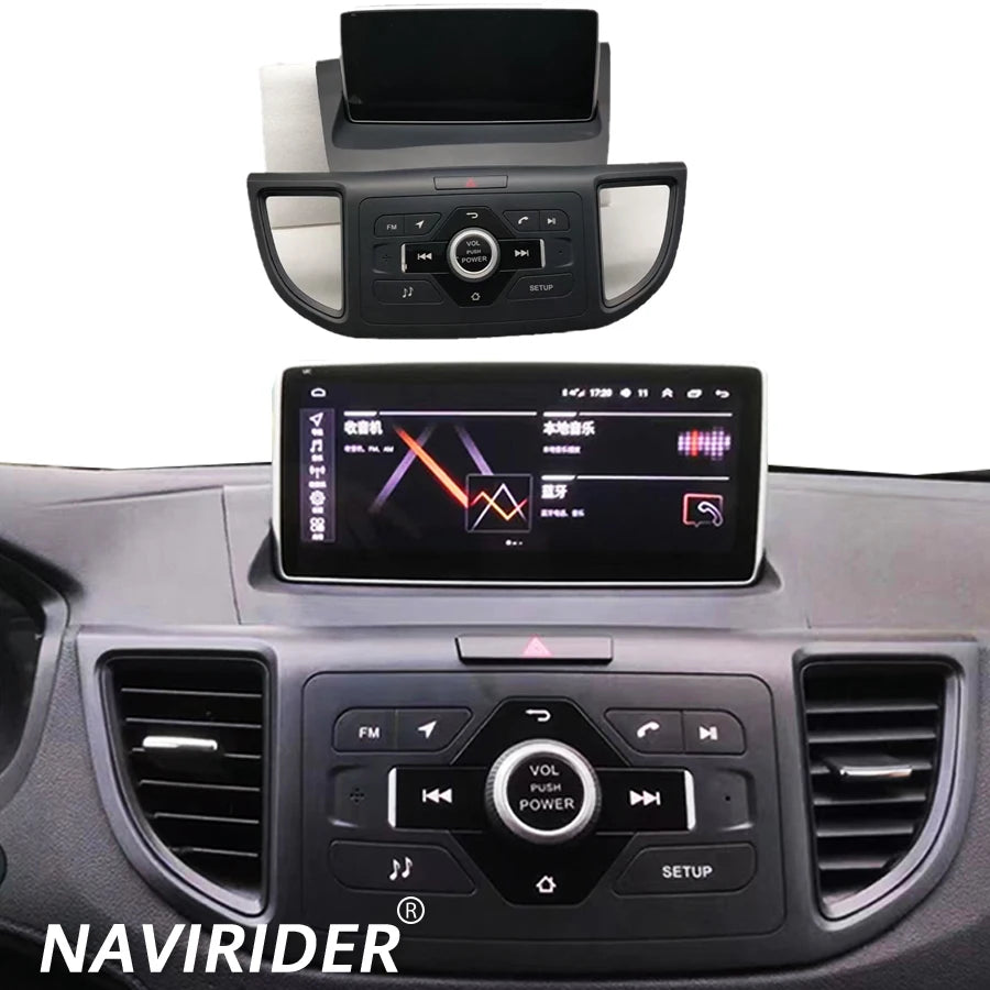 10.25inch Android 15 4G Car Multimedia GPS AHD Touch Screen For Honda CRV CR-V 2012-2015 W