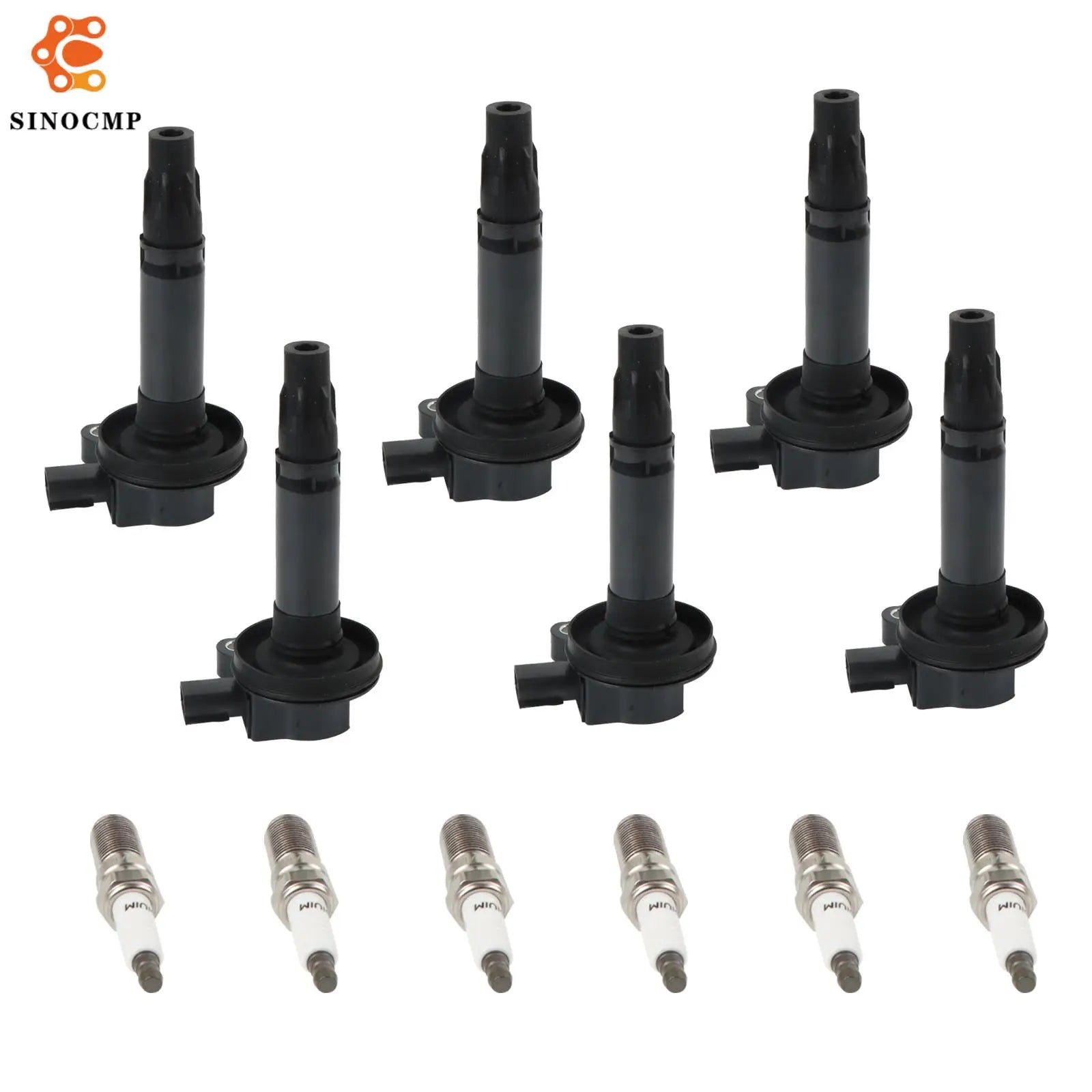 Ignition Coils + Iridium Spark Plugs CY01-18-100A DG520 UF553 For Ford Mustang Lincoln Maz