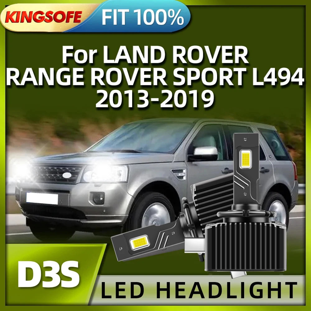 KINGSOFE Led Car Headlight D3S Light Auto 120W HID Lamp For LAND ROVER RANGE ROVER SPORT L